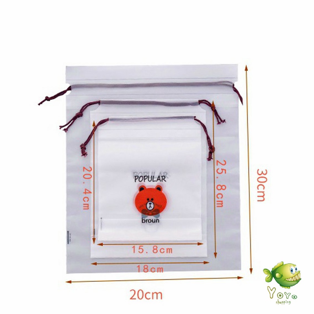 YOYO กระเป๋าเก็บเครื่องสำอาง ลายการ์ตูน  กระเป๋าหูรูด กระเป๋าใส่เครื่องเขียน / Multi Purpose Bag - รูปที่ 7