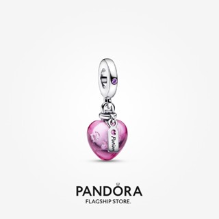 Pandora จี้รูปหัวใจ แบบแก้วมัราโน่ p512