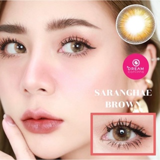 คอนแทคเลนส์ รุ่น SARANGHAE BROWN สีน้ำตาล(BROWN) &gt;&gt;แบบสายตาสั้นและแฟชั่น