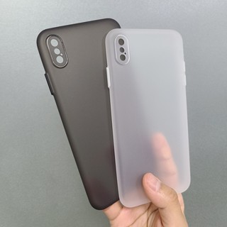 สําหรับ Apple iPhone X XS XR Max เคสโทรศัพท์ โปร่งแสง เคลือบด้าน บางเฉียบ