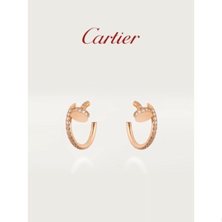 [พร้อมกล่อง] Cartier Cartier Juste un Clou ต่างหูเพชร สีโรสโกลด์ สีขาว สีทอง