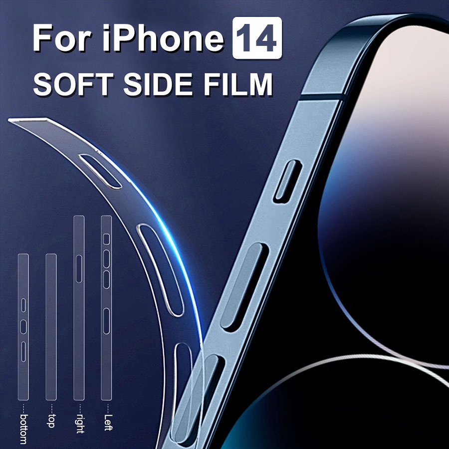ฟิล์มกันรอย ขอบข้าง สำหรับไอโฟน รุ่น For iPhone 15 14 13 12 11 Pro Max 15 14 Plus 13 12 Pro 13 12 mini X XR XS Max 7 8 Plus ฟิล์มขอบข้าง