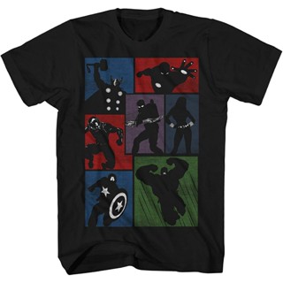 Marvel Shadow Group Thor Hulk Iron Man Captain America Hawkeye Ant-Man Avengers Adult Mens Graphic Tee T-Shirt Appa_07