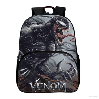 กระเป๋าเป้สะพายหลัง อเนกประสงค์ ขนาดใหญ่ จุของได้เยอะ พิมพ์ลาย Venom ระบายอากาศได้ดี สําหรับนักเรียนหญิง