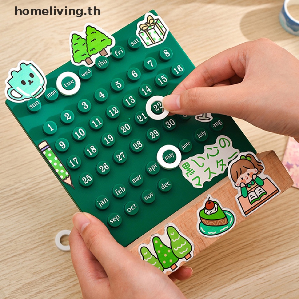 Home Ins ปฏิทินตั้งโต๊ะอะคริลิค 3 ห่วง แฮนด์เมด Diy สําหรับตกแต่งบ้าน