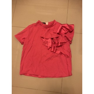 เสื้อสีบานเย็น ซิปหลัง size L ป้าย GRACE CHANEL