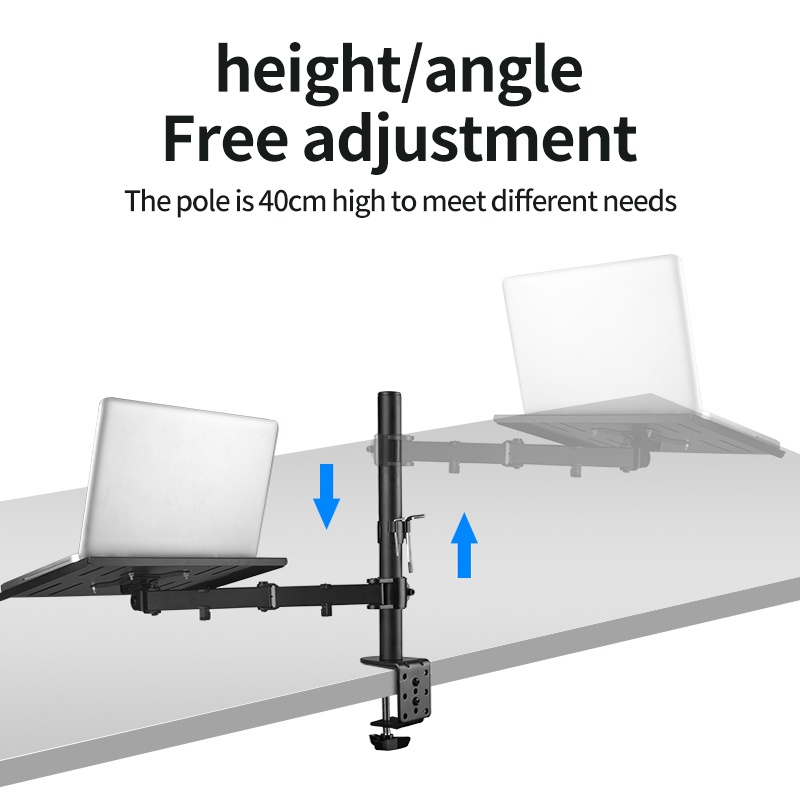 ขาตั้งจอคอม ขาตั้งโน๊ตบุ๊ค ขาตั้งจอคอมพิวเตอร์ Monitor+Laptop Stand 17-32นิ้ว 2-9kg ขาตั้งโน๊ตบุ๊ค แขนอะลูมิเนียมคู่