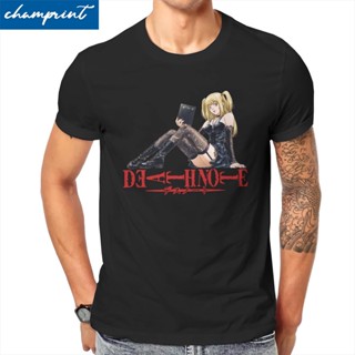 เสื้อยืดแขนสั้น คอกลม ผ้าฝ้าย พิมพ์ลาย Misa MisaMisa Death Note สําหรับผู้ชาย_12