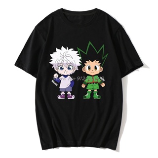 เสื้อยืด Men T Shirt Hunter X Hunter Killua O Neck Hot Topic Tops Shirts T-shirt Stranger Things T-Shirts Original _02