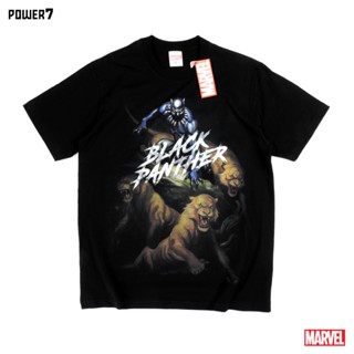 Power 7 Shop เสื้อยืดการ์ตูน ลาย มาร์เวล Black Panther ลิขสิทธ์แท้ MARVEL COMICS  T-SHIRTS (MX-009)_04