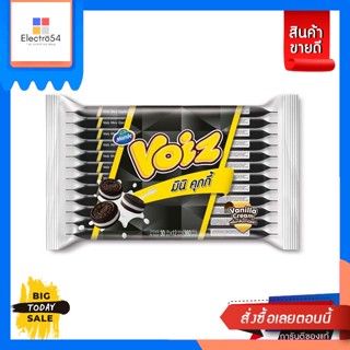 Voiz(วอยซ์) Voiz วอยซ์ มินิคุกกี้ครีมวานิลลา 30 g. แพ็ค 12 ชิ้น Voiz Voiz mini cookies with vanilla cream 30 g. Pack of