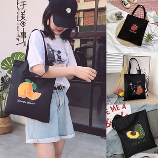 Korean New Fashion Canvas Tote Bag Canvas Shoulder Bags Simple