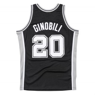 หมายเลข 1 Manu Ginobili #20 San Antonio Spurs 2002-03 เสื้อ Mitchell &amp; Nice