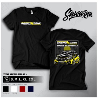 เสื้อยืด พิมพ์ลาย HONDA BRIO-JOVA Car STANCE HONDA BRIO-JOVA สําหรับผู้ชาย