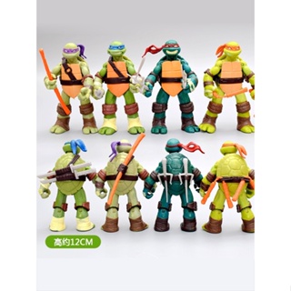 Q รุ่น 4 การ์ตูนเต่าเต่านินจา TMNT ข้อต่อเคลื่อนย้ายได้ตุ๊กตาตกแต่งรุ่น hand-run ของเล่นตุ๊กตาจุด