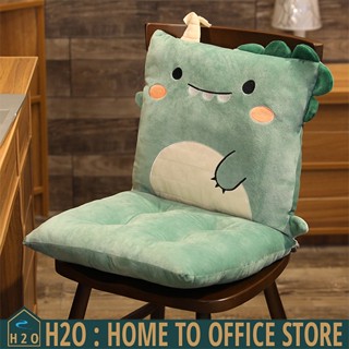 [พร้อมส่ง] Chair cushion เบาะรองนั่งพร้อมหมอนอิงลายการ์ตูน เบาะรองนั่ง หมอนรองนั่ง 39x75x7 cm (มี 2 ลาย) ST210324-23