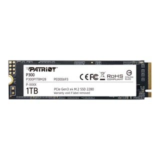 PATRIOT - P300P1TBM28_Patriot P300 M.2 SSD 1TB Interface	PCIe Gen3 x4 Sequential read of up to 2,100 MB/s