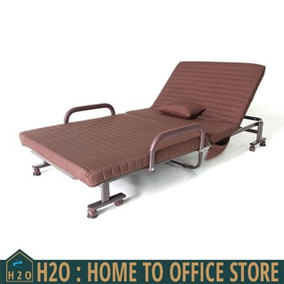 [พร้อมส่งจากไทย] Bed เตียงนอนพับได้ 2.9 ft สีกาแฟ 90 x 192 x 30 cm ZDC-90