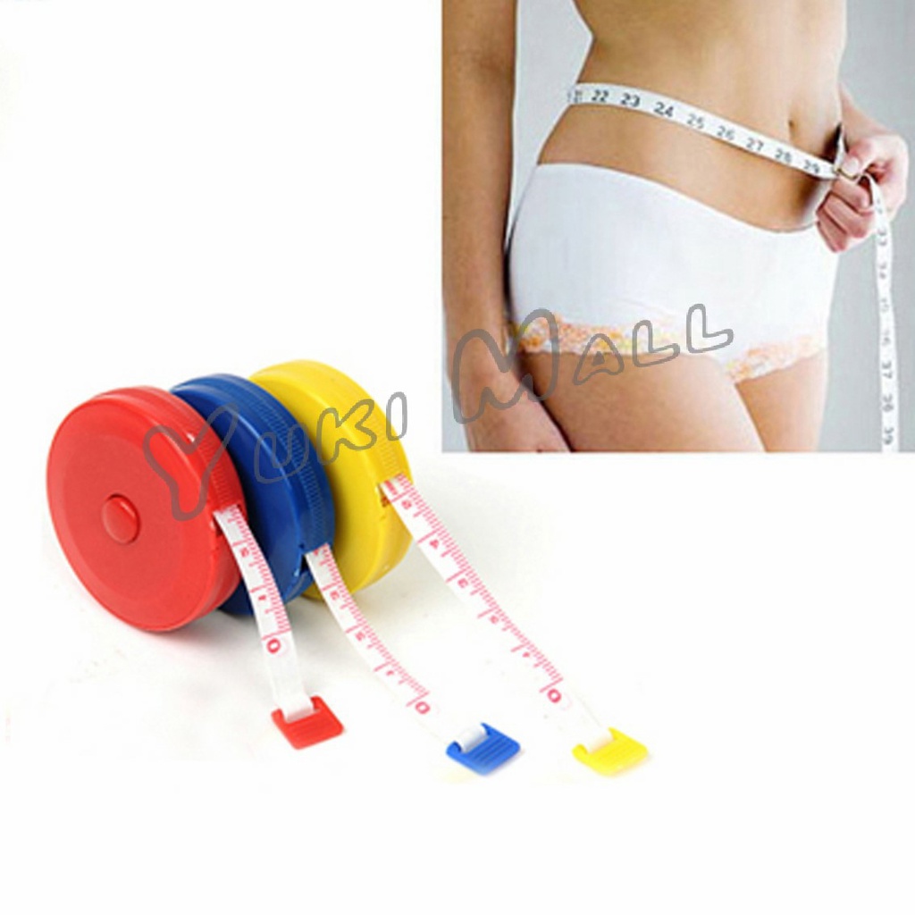 Yuki ตลับสายวัดตัว สายวัดเอว สายวัดรอบเอว **มาตราวัดเคลื่อไป 2 มิน**  ตลับเมตร