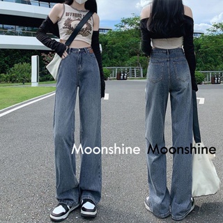 Moon  กางเกงขายาว กางเกงเอวสูง ย้อนยุค 2023 NEW fashion ทันสมัย สไตล์เกาหลี พิเศษ A23L0A0 36Z230909