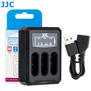 JJC NP-BX1 แบตเตอรี่ USB Charger สำหรับกล้อง Sony ZV-1 II ZV-1F RX100 VII VI V VA VI III II ZV1 ZV1F ZV1M2 RX100M7 RX100M6 RX100M5 RX100M5A RX100M4 DSC RX1 RX1R II HX400 X350 HX300 HX99 HX95 HX90 HX80 V HDR CX440 CX405 CX240