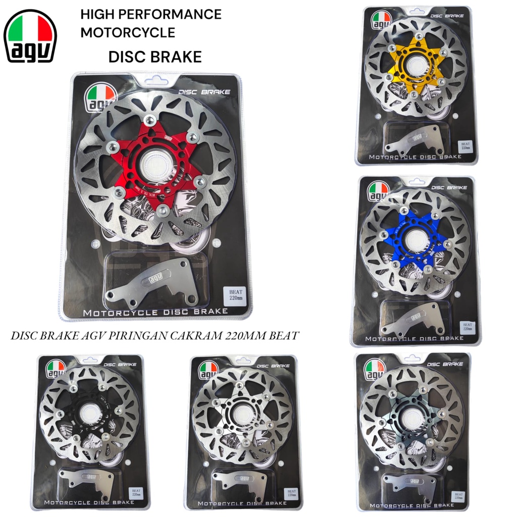 BEAT AGV PSM 220 MM DISC HONDA BEAT VARIO 110 125 150 SCOOPY GENIO SPACY CARBON FI ขนาด 220 มม.CNC