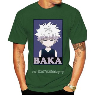 men tops t shirt Handsome Hunter X Hunter Short Sleeve 100% Cotton Killua Zoldyck Baka T-shirt Leisure Classic Comi_02