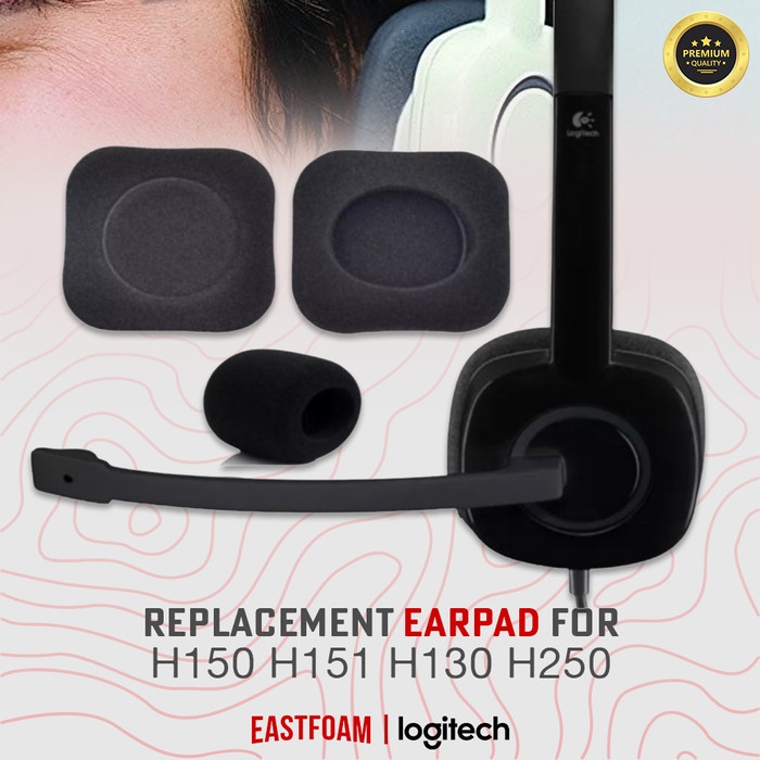 Earpad Earcup Logitech H150 H130 H250 H151 1 ชิ้นแผ่นรองหูฟังโฟม
