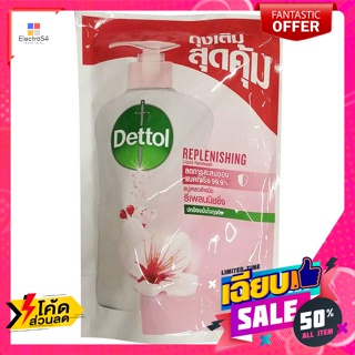 Dettol(เดทตอล)​ เดทตอล สบู่เหลวล้างมือ สูตรรีเพลนนิชชิ่ง แบบถุงเติม 200 มล. Dettol liquid hand soap Replenishing formula
