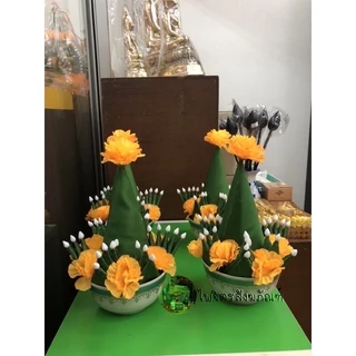 ‼️ถูกสุดๆ‼️ราคาส่ง บายศรีปากชาม 😍บายศรีท้าวเวสสุวรรณ😍 บายศรี บายศรีเทพ บายศรีผ้า ขายคู่ละ 85