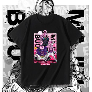 เสื้อยืด Tide แบรนด์ Dragon Ball Demon Buu เสื้อยืดการ์ตูนอะนิเมะร่วมแขนสั้นชายเกาหลีนักเรียนแนวโน้มหลวมครึ่งแขน_04