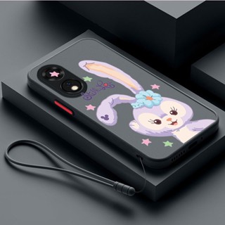 Oppo A98 A78 5G A17 A17K A77s A57 เคสน่ารัก Stellalou สีลูกกวาด เคสใส เคลือบด้าน กันชน ด้านหลัง