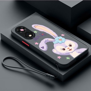 Oppo Reno 8T 8Z 8 Pro 5G reno8T 5G เคสแข็ง ขัดผิว ลายกระต่าย Stellalou น่ารัก + ปุ่มสี