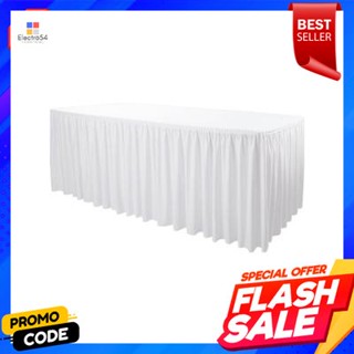 Table ผ้าคลุมโต๊ะสัมมนา KASSA HOTEL รุ่น 60TK-150 ขนาด 150 x 60 x 75 ซม. สีขาวSeminar Table Cover KASSA HOTEL Model 60TK