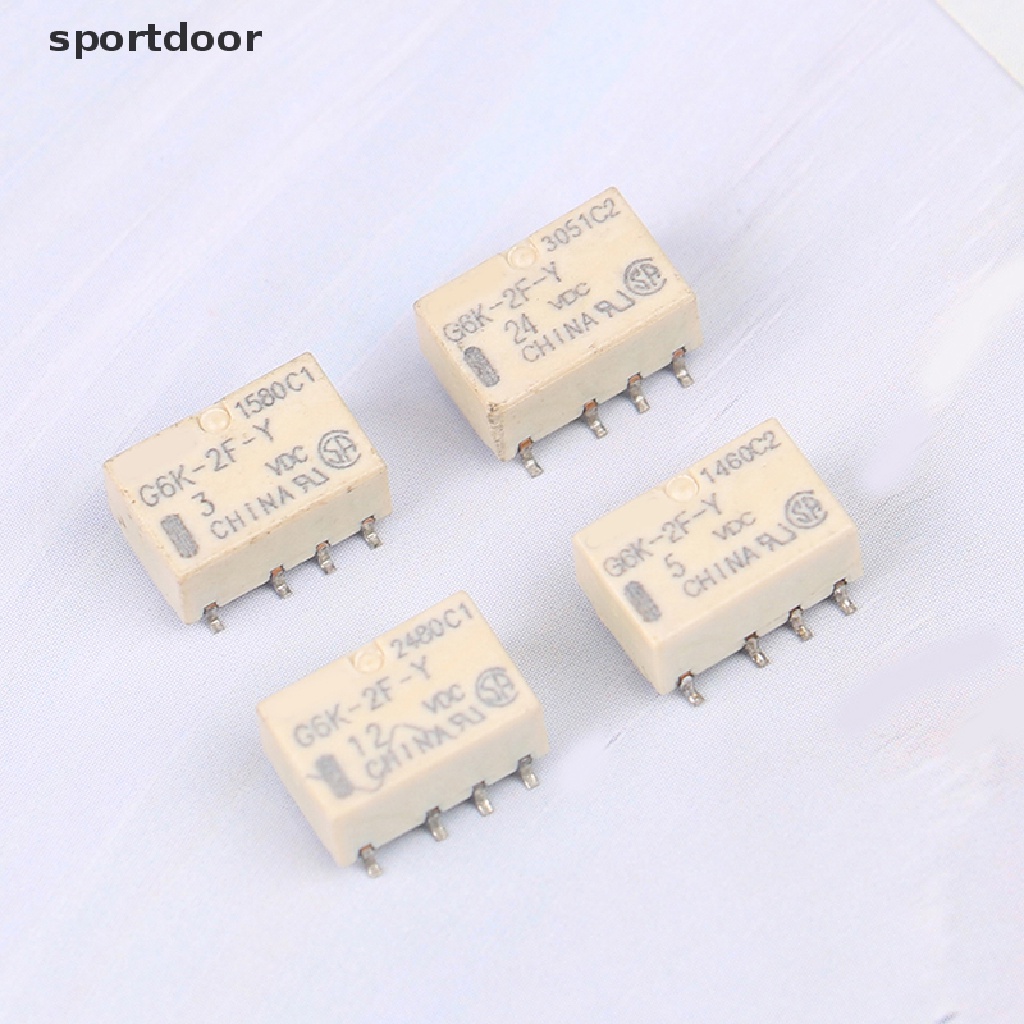 รีเลย์สัญญาณ SMD G6K-2F-Y 8PIN สําหรับสัญญาณรีเลย์ DC 3V 5V 12V 24V