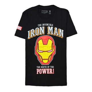 เสื้อยืดไอรอนแมน มาร์เวล Ironman Marvel การ์ตูนลิขสิทธิ์แท้ รุ่น 02TB-687 สีดำ Supercomics_02