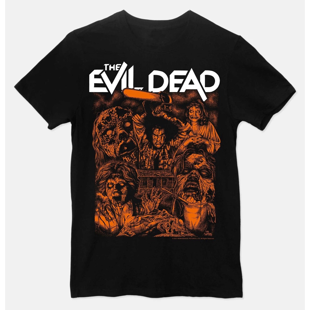 Evil Dead เสื้อตลกวันเกิดผ้าฝ้าย Tee Vintage สําหรับผู้ชายผู้หญิง