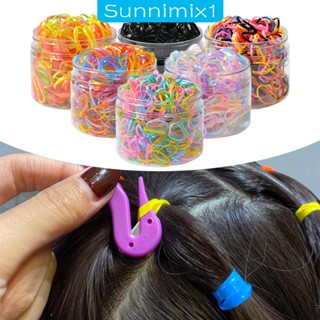 [Sunnimix1] ยางรัดผม แบบยืดหยุ่น เครื่องประดับ สําหรับเด็กวัยหัดเดิน 3000 ชิ้น