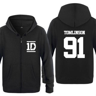 Jsyc XXS-4XL เสื้อคาร์ดิแกน เสื้อฮู้ดดี้ มีซิป ลาย Louis Tomlinson 91 One Direction 1D 2020 ของขวัญที่ดีที่สุด สําหรับผู้ชาย เพื่อน GS