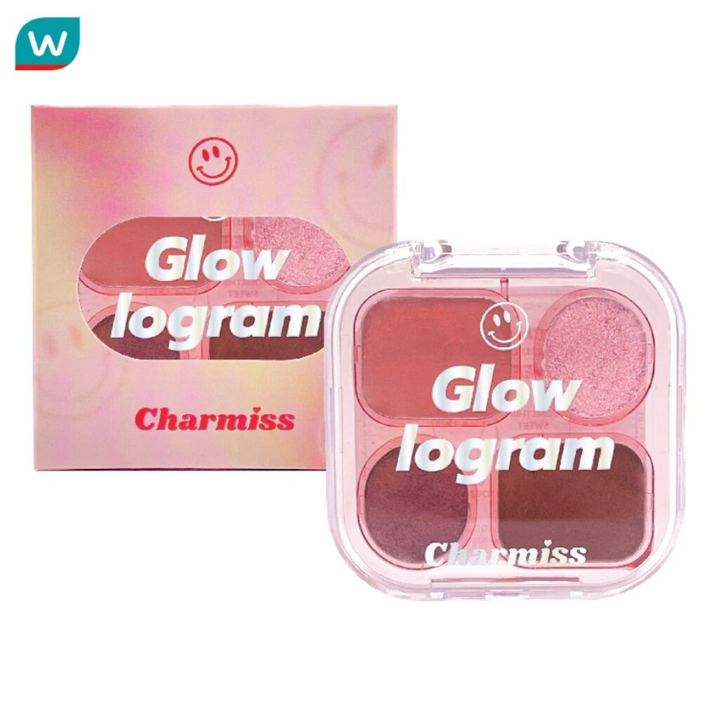 Charmiss ชาร์มิส โกลว์โลแกรม อายแชโดว์ พาเลท 4ก. 01 สวีท โมเม้นท์