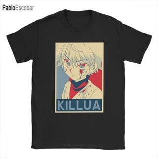 Vgjj 【พร้อมส่ง】เสื้อยืดคอกลม แขนสั้น ผ้าฝ้าย พิมพ์ลายอนิเมะ Hunter X Hunter Killua Zoldyck สไตล์ญี่ปุ่น สําหรับผู้ช_02