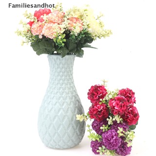 Familiesandhot&gt; ช่อดอกไฮเดรนเยียประดิษฐ์ ผ้าไหม 5 ดอก สําหรับตกแต่ง 1 ช่อ