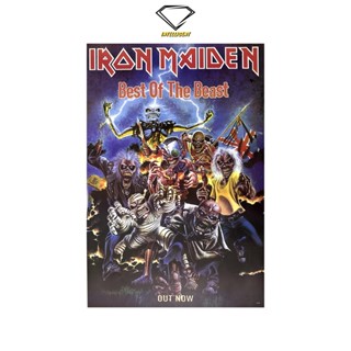 💎Intelligent | โปสเตอร์ IRON MAIDEN | ขนาด 23.5x34.5 นิ้ว | x 1 แผ่น ไอออน เมเดน โปสเตอร์วงดนตรี