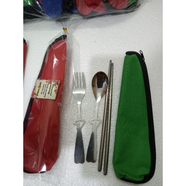 SOUVENIR SPOONS สแตนเลส, FORKS, CHOPSTICKS, PACKAGING ในซองพลาสติกพร้อมสายรัดสายไฟ