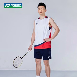 Yonex ใหม่ เสื้อกล้ามแบดมินตัน แขนกุด แห้งเร็ว สําหรับผู้ชาย 6127