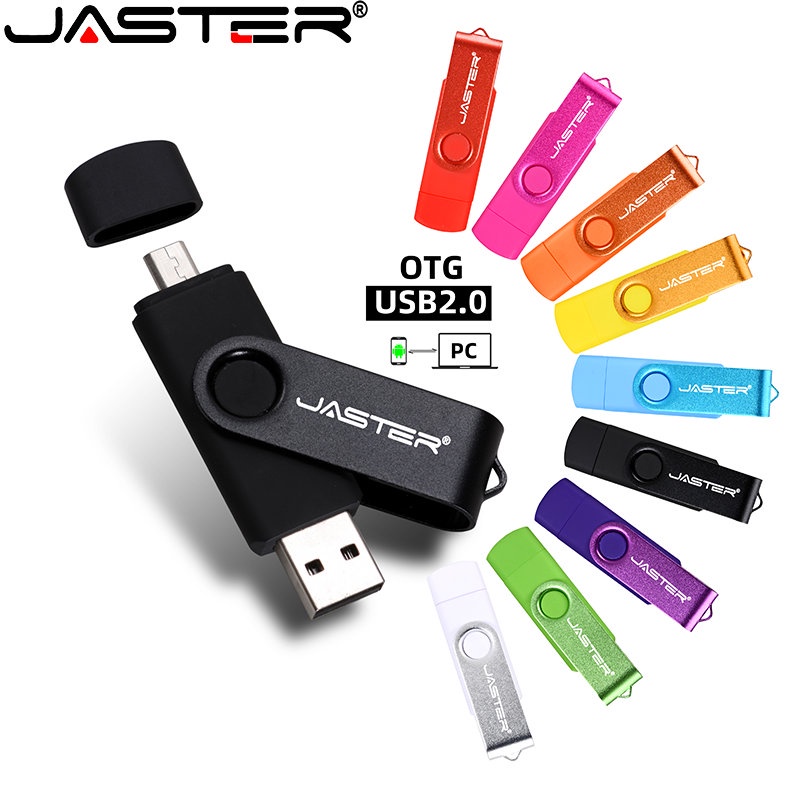 Jaster OTG แฟลชไดรฟ์ USB 64GB 3in1 TYPE-C หน่วยความจํา USB 2.0 32GB (โลโก้ฟรี 1 ชิ้น) 16GB ฟรีพวงกุญแจ ดิสก์ U 8GB 4GB