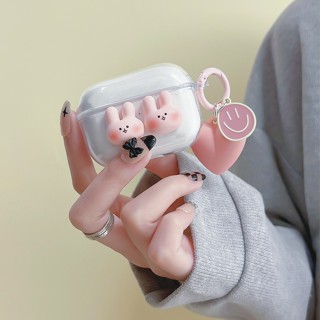 เคสซิลิโคน TPU ใส ลายการ์ตูนกระต่ายน่ารัก สําหรับ QCY T10 T11 T8 T8S T18 HT03