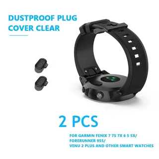 (2ชิ้น)ซิลิโคนนุ่ม ปิดช่องชาร์จ สำหรับ Garmin Forerunner 245/255/265/170/165/570/970/965/955/945/935,Fenix5/8/E,Venu3/4