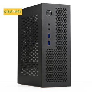 A09 HTPC เคสคอมพิวเตอร์ Mini ITX Gaming PC Chassis Desktop Chassis USB3.0 Computer Case Home Computer Case สีดํา