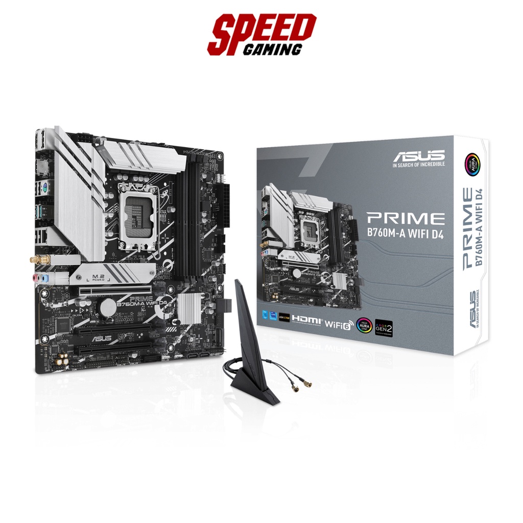 ASUS MAINBOARD PRIME B760M-A WIFI D4 DDR4 LGA1700 / By Speed Gaming